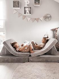 Modulares Kinder-Spielsofa Mila aus Cord, handgefertigt, Bezug: Cord (100 % Polyester) De, Cord Hellgrau, B 168 x T 84 cm