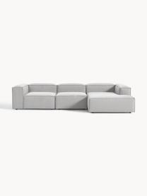 Sofá rinconera modular Lennon, Tapizado: 100% poliéster Alta resis, Estructura: madera contrachapada de p, Patas: plástico Este producto es, Tejido gris, An 327 x F 180 cm, chaise longue izquierda