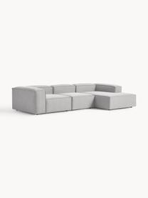 Sofá rinconera modular Lennon, Tapizado: 100% poliéster Alta resis, Estructura: madera de pino maciza, co, Patas: plástico Este producto es, Tejido gris, An 327 x F 180 cm, chaise longue izquierda