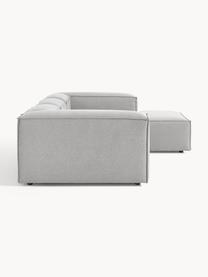 Modulares Ecksofa Lennon, Bezug: 100 % Polyester Der strap, Gestell: Massives Kiefernholz, Spe, Webstoff Grau, B 327 x T 180 cm, Eckteil links