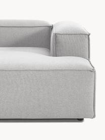 Modulares Ecksofa Lennon, Bezug: 100 % Polyester Der strap, Gestell: Massives Kiefernholz, Spe, Webstoff Grau, B 327 x T 180 cm, Eckteil links