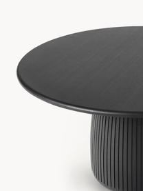 Table ronde Nelly, plusieurs tailles, Placage en frêne, avec MDF (panneau en fibres de bois à densité moyenne), certifié FSC, Noir, Ø 115 x haut. 75 cm