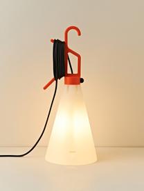 Tischlampe Mayday, Kunststoff, Orange, Weiss, Ø 23 x H 55 cm