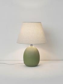 Lampe à poser Desto, Vert olive, Ø 25 x haut. 36 cm