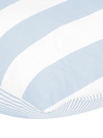 Oboustranné pruhované povlaky na polštáře z bavlny Lorena, 2 ks, Světle modrá, Š 40 cm, D 80 cm