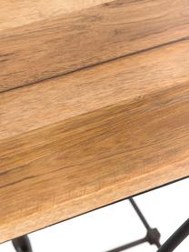 Mesa auxiliar Alyssa, Tablero: madera de mango, Patas: hierro, Multicolor, An 81 x Al 80 cm
