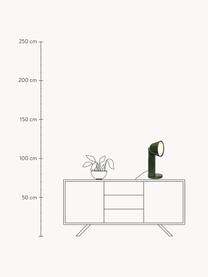 Ręcznie wykonana lampa stołowa Ceramique Side, Ceramika, Ciemny zielony, Ø 21 x 50 cm