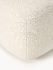 Pouf en tissu peluche Sofia, Peluche blanc cassé, larg. 99 x prof. 78 cm