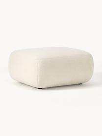 Teddy-Hocker Sofia, Bezug: Teddy (100 % Polypropylen, Gestell: Fichtenholz, Spanplatte, , Teddy Off White, B 75 x T 96 cm