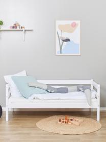 Cama infantil de madera de pino Eco Comfort, 70 x 160 cm, Madera de pino macizo con certificado FSC, madera contrachapada, Madera de pino pintado blanco, An 70 x L 160 cm