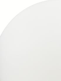 Petite lampe boule à poser en verre opalescent Alton, Laiton, blanc