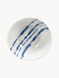 Cuencos de porcelana Amaya, 2 uds., Porcelana, Blanco, azul, Ø 15 x Al 6 cm