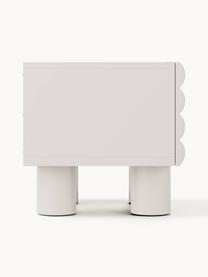 Table de chevet Fana, Blanc crème, larg. 60 x haut. 53 cm
