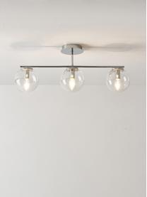 Plafondlamp Atlanta, Transparant, chroomkleurig, B 70 x H 28 cm
