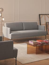 Sofa Fluente (3-Sitzer), Bezug: 100 % Polyester Der strap, Gestell: Massives Kiefernholz, Bir, Webstoff Hellgrau, B 196 x T 85 cm