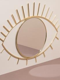 Wandspiegel Lashes mit Goldrahmen, Rahmen: Edelstahl, beschichtet, Spiegelfläche: Spiegelglas, Rahmen: GoldfarbenSpiegelfläche: Spiegelglas, 50 x 39 cm