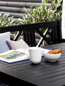 Outdoor eettafel Rosenborg van hout, Met polyurethaan gelakt mahoniehout, Zwart, B 165 cm