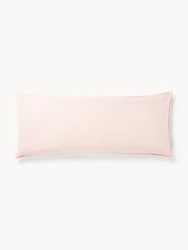 Funda de almohada de percal lavado Debbie, Rosa claro, An 45 x L 110 cm