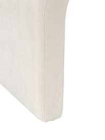 Fluwelen kruk Penelope, Bekleding: fluweel (100% polyester) , Frame: metaal, multiplex, Fluweel crèmewit, B 61 x H 46 cm