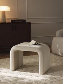 Sametová stolička Penelope, Krémově bílá, Š 61 cm, V 46 cm
