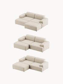 Sofa Melva (3-Sitzer), Bezug: 100 % Polyester Der strap, Gestell: Massives Kiefern- und Fic, Füße: Kunststoff Dieses Produkt, Webstoff Hellbeige, B 238 x T 101 cm