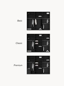 Modulární skříň s otočnými dveřmi Leon, šířka 300 cm, více variant, Černá, Interiér Classic, Š 300 x V 236 cm