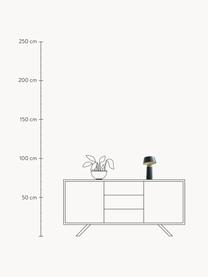 Mobile LED-Tischlampe Bicoca mit verstellbarem Lampenschirm, dimmbar, Anthrazit glänzend, Greige, Ø 16 x H 30 cm