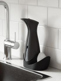 Dispenser sapone nero con sensore Caddy, Plastica, Nero opaco, Larg. 16 x Alt. 26 cm
