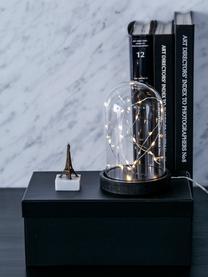 Lámpara decorativa LED Kupol, Pantalla: vidrio, Negro, transparente, Ø 11 x Al 16 cm