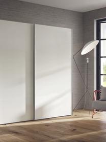 Schuifdeurkast Oliver met 2 deuren, inclusief montageservice, Frame: panelen op houtbasis, gel, Wit, 252 x 225 cm
