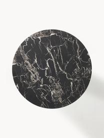 Runder Esstisch Disc in Marmor-Optik, Ø 70 cm, Tischplatte: Mitteldichte Holzfaserpla, Schwarz, Marmor-Optik, Ø 70 cm