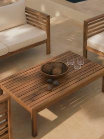 Sada zahradního nábytku Bo, 4 díly, Potah: béžová, rám: akáciové dřevo, Sada s různými velikostmi