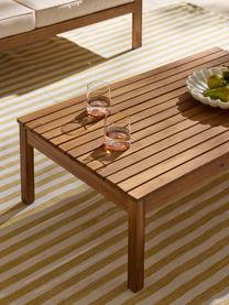 Set salotto da giardino Bo 4 pz, Rivestimento: poliestere (resistente ai, Tessuto beige, legno di acacia, Set in varie misure