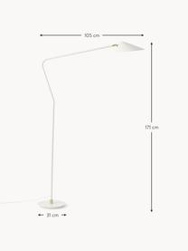 Lampa do czytania Neron, Biały, S 105 x W 171 cm