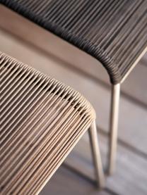 Krzesło ogrodowe Teglgård, Stelaż: metal powlekany, Jasny brązowy, odcienie srebrnego, S 58 x G 65 cm