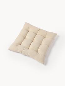 Poduszka na krzesło Ava, 2 szt., Tapicerka: 100% bawełna, Greige, S 40 x D 40 cm