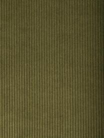 Silla cantilever de pana Kink, 2 uds., Tapizado: pana (88% nylon, 12% poli, Estructura: metal cromado, Cord verde claro, plateado, An 48 x F 48 cm