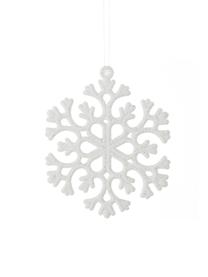 Décorations de sapin de Noël Valerie, 50 élém., Plastique robuste, Argenté, blanc, Lot de différentes tailles