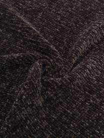 Plaid moelleux gris foncé chenille Beckett, 100 % polyester, Gris foncé, larg. 130 x long. 170 cm