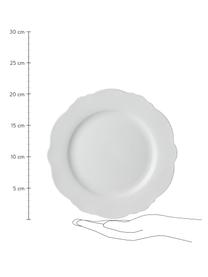 Snídaňový talíř se zakřiveným okrajem Muschel Loft, 4 ks, Porcelán, Bílá, Ø 21 cm, V 2 cm