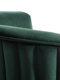 Sillón cóctel de terciopelo Babsy, Tapizado: 100% terciopelo de poliés, Patas: metal, Verde oscuro, An 62 x F 72 cm