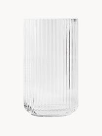 Vase en verre soufflé bouche Lyngby, haut. 25 cm, Verre, Transparent, Ø 15 x haut. 25 cm