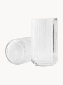 Mundgeblasene Vase Lyngby, H 25 cm, Glas, Transparent, Ø 15 x H 25 cm