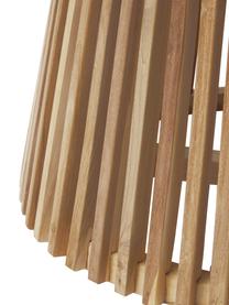 Table ronde bois massif Jeanette, Ø 120 cm, Bois de teck, matière brute, Bois de teck, Ø 120 cm, haut. 78 cm
