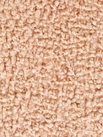 Sedia cantilever in teddy rosa Kink, Rivestimento: tessuto Teddy (100% polie, Cornice: metallo rivestito, Piedini: materiale sintetico, Rosa, ottonato, Larg. 48 x Prof. 48 cm