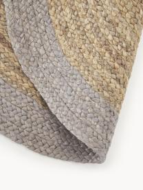 Okrągły ręcznie wykonany dywan z juty Shanta, 100% juta

Ponieważ dywany z juty są szorstkie, są mniej odpowiednie do bezpośredniego kontaktu ze skórą, Beżowy, szary, Ø 140 cm (Rozmiar M)