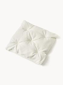 Outdoor stoelkussen Ortun, Bekleding: 100% polyacryl, spingever, Off White, B 40 x L 40 cm