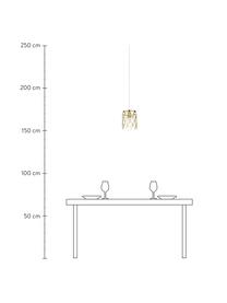 Kleine Pendelleuchte Gatsby, Lampenschirm: Metall, Baldachin: Metall, Messing, Ø 18 x H 22 cm