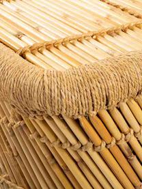 Mesa auxiliar para exterior de bambú Ariadna, Madera de bambú, cuerda, Marrón, An 79 x F 48 cm