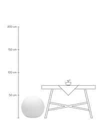 Lámpara solar LED para exterior Buly, con cambio de color y mando a distancia, Lámpara: polietileno, Cable: plástico, Blanco, Ø 50 x Al 44 cm